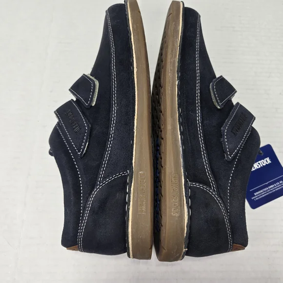 Birkenstock Unisex Tyler Oxford Velcro Closure Blue Suede Shoes EU 39 US W8 M6 - Picture 9 of 12